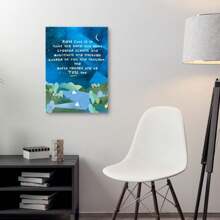1pc How Cool Is It The Same God Inspirational Bible Verses Canvas Prints Wall Art For Teens Kids Bedroom Nursery Classroom Dorm Wall Decor, Christian Gifts For Kids