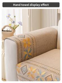 1pcChenille Sofa Cushion Is All-Weather Anti-Skid - Light Yellow - View 7