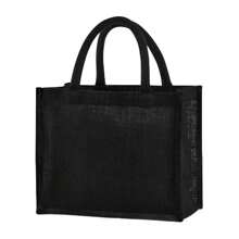 Westford Mill Midi Starched Jute 14L Tote Bag (Black) - Black - View 2