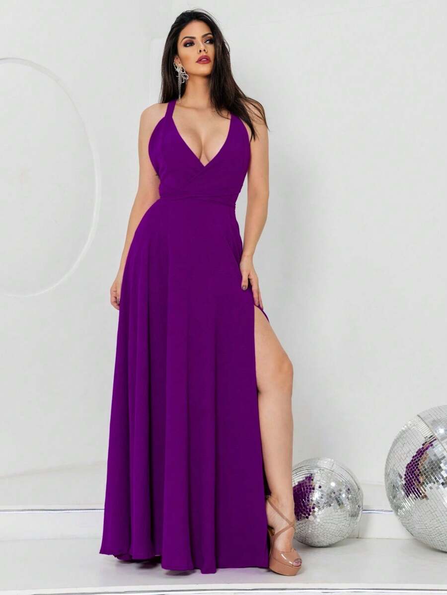 Bridesmaid Dresses - 酒紅色 - 查看 1