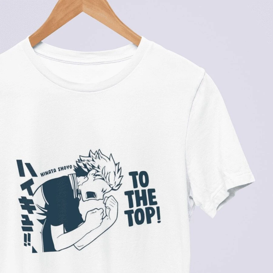 Camiseta Haikyuu Anime, Playera Anime Fan - Dosei Moda - Blanco - Ver 1
