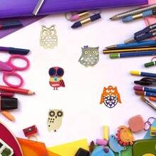 Gufo in legno grezzo in miniatura, accessori per pittura, gioco fai-da-te per colorare, può essere utilizzato per decorare la casa, la camera da letto, regali di compleanno - Colore del legno - Visualizzare 9