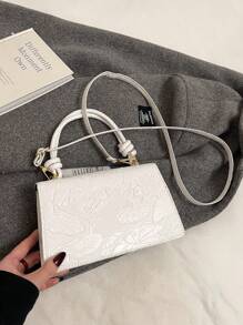 全新时尚奢华优雅百搭女士手提包和单肩包 - 白色 - 查看 7