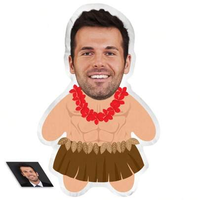 Customized Pillow Personalized Facial Pillow Strong Muscle Body Pillow Pad Double Sided 3D Printed Short Fleece Fabric Invisible Zipper Design Perfect Anniversary Gift Suitable For Home Sofa Decoration Car Decoration