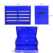 24.4" Rolling Tool Chest, 5-Drawer Tool Box Organizer W/Lockable Wheels & Sliding Drawers & Detachable Top & Adjustable Shelf, Tool Storage Cabinet For Garage Workshop(RED) - 藍色 - 查看 9