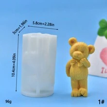 Gentleman Bear, Godinnenportret, Lavendelboeket, Stapelkonijn, Siliconenmal 1st