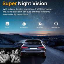 FLYANT Driving Recorder With 1080 High-Definition Front And Rear, 4.4-Inch IPS Screen For Loop Recording, Dual Driving Recorder With 32GB SD Card, Super Night Vision, 24-Hour Parking Monitoring, Supercapacitor, C-Type, Wide Dynamic Range - 高清記錄器-32GB - 查看 6