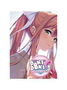 1 件装游戏 Doki Literatuare Club 动漫海报帆布画墙壁艺术印刷防水家居客厅卧室酒吧美学装饰无框架 - 彩色 - 查看 9
