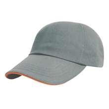 Result Cappellino da baseball con visiera imbottita in cotone (grigio/ambra) - Grigio - Visualizzare 1