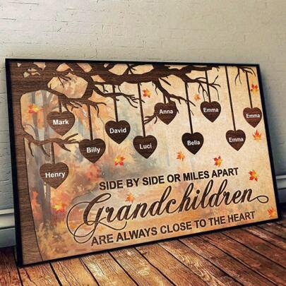 Catygift Let Grandkids Make Life Grand Custom Photo Grandkids Make Life Grand - Personalized Custom Framed Canvas Home Decoration Gift For Family Gifts Birthday Graduation,Multi-Functional, Ornamental,Reusable,Exquisite,Stylish,High-Quality,Colorful,Modern,Custom,Personalized,Unique,Ideal Gifts For Him,Ideal Gifts For Her,Boyfriend,Dad,Girlfriend,Mom,Family,Friends,Tea Room,Home,Garden,Office,For Anniversaries,For Valentine's Day,For Mother's Day,For Birthdays,For Father's Day,For Graduation,For Weddings,For Housewarming,Customized Home Decor Supplies,Home Decor Living Room