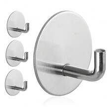 4 piezas Ganchos adhesivos para colgar abrigos, ganchos de pared adhesivos para baño, ganchos de pared para abrigos, perchero de pared, ganchos adhesivos reutilizables, ganchos de pared para el inodoro, ganchos de acero inoxidable, bolsa de almacenamiento para el porche, organizador sobre la puerta, gancho para ropa, perchero de pared, gancho adhesivo de pared, organizador de pared, juego de perchas, marco de fotos de pared