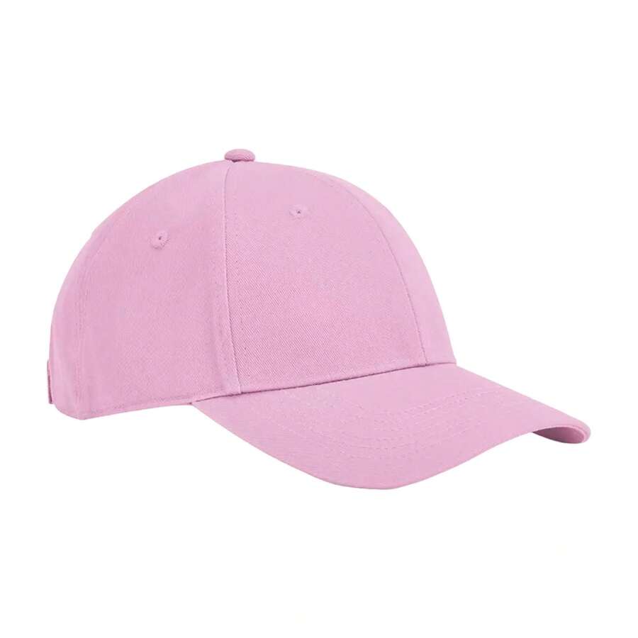 Childrens/Kids EarthAware 6 Panel Cotton Baseball Cap (Classic Pink) - 100% Organic Cotton - Pink - View 1