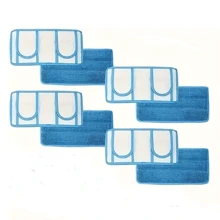 1/2pcs Detachable Replacement Pads For Flat Mop, Durable Washable Mop Pads, Dust Mop Heads, Soft Mop Refill Heads, Super Absorbent And Easy To Clean, Cleaning Supplies, Cleaning Tools, Essential For Back To School