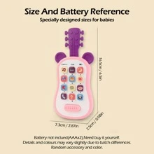 1 Stück Baby Frühpädagogisches Spielzeug Gitarren-Telefon Sound Spielzeug Multifunktionales Musik-Telefon für Kinder, analoge Telefone Geschichte Maschine als Geburtstagsgeschenk (Unterschiedliche Chargen können zu Zufälligkeit in der Außenverpackung führen)