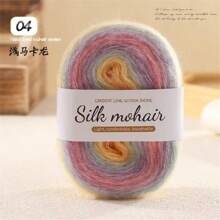3pcs Multi-Color Gradient Mohair Yarn - Luxury Fiber Blend, Perfect For DIY Knitting Scarves, Hats And Sweaters - Ideal For Knitting And Crocheting Sweaters - 3 Packs - View 13