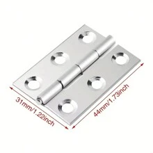 10 Pcs Stainless Steel Metal Cabinet/Window Hinges