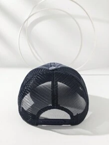 1 Stück einfarbige, abgenutzte, perforierte, gewaschene Baseballkappe, geeignet für Frühling & Sommer, atmungsaktiv, mit UV-Schutz