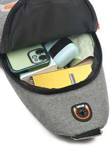 [Valentine's Day] Chest Bag Male Multi-Function Capacity Student South Korea Mobile Phone Bag Oblique Cross Bag Sports Casual Backpack Holiday School Shoulder Bag Summer Summer Bag Spring Break Vacation Men Bag Pack Belt Bag Waist Bag School Supplies - Multicolor - View 3