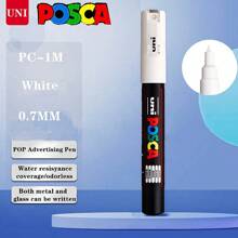 UNI NEW PACKAGE Paint Marker Pen Set And Single PC-1M 3M 5M Water Based Colors Permanent Acrylic Pen Graffiti Art School Supplies