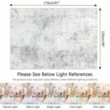 Large Area Rugs For Living Room 120x170cm/160x230/200x290cm,Abstract Carpet Mat For Bedroom,Low Pile Area Rugs With Non Slip Backing,Abstract Floor Carpet For Dining Room Nursery - Grey - View 2