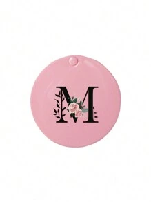 This Convenient Sliding Mini Mirror Is Printed With Floral Letters A-Z, Which Can Be Used As A Mini Powder Compact Mirror, Portable Makeup Mirror, Vanity Mirror, Travel Mirror, And Mini Handheld Mirror. Suitable For Daily Use, Travel, And Gatherings, It Makes A Cute And Fun Little Gift.,Giveaways,Travel,Cheap Stuff,Travel Essential - Pink - View 19