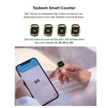 电子念珠计数器，OLED 数字念珠计数器，穆斯林伊斯兰祈祷智能戒指，男女通用 Azan 闹钟，手指计数器，提醒器，祈祷追踪器，祈祷戒指