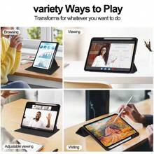 Ốp lưng trong suốt xoay 360 độ TBTIC cho Xiao MI Pad 5/5Pro 6/6Pro có giá đỡ phía sau kèm hộp đựng bút chì - màu đen - Xem 5