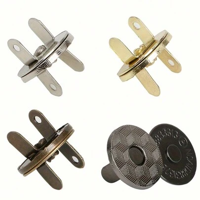 10个/包 10-18mm薄磁扣 箱包磁铁自动吸附扣 金属纽扣 按扣 钱包纽扣