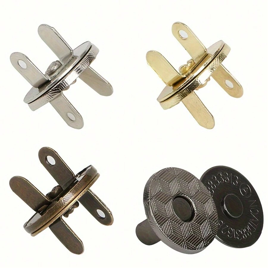 10 Pcs/Pack 10-18mm Thin Magnetic Buttons Bags Magnet Automatic Adsorption Buckle Metal Buttons Snaps Wallet Buttons - Multicolor - View 1