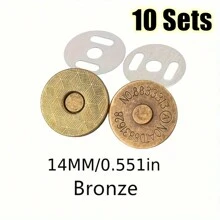 10 Pcs/Pack 10-18mm Thin Magnetic Buttons Bags Magnet Automatic Adsorption Buckle Metal Buttons Snaps Wallet Buttons - Multicolor - View 15