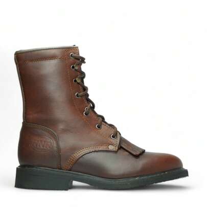 Botas Altas Con Agujetas Estilo Western Para Hombre, En Piel De Res, Plantilla De Vaqueta, Goodyear Welt, Suela Hule, Arriero Boots