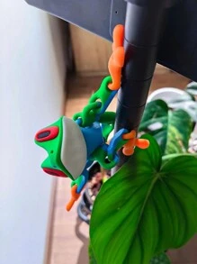 1pc 3D Printed Magnetic Frog Decorative Statue, Movable Joints, Desktop Or Refrigerator Decor - Multicolor - View 2