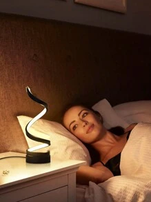 1pc Spiral Desk Lamp, 3 Color Temperature, Stepless Dimming, USB Powered, Suitable For Office, Bedroom, Living Room Decor, Gift For Friends, Easy To Use Via USB Connection