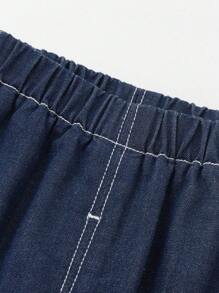 Balabala Kids' Two Pieces Long-Sleeve Outfit, Boys And Girls - Blue Tint - View 6