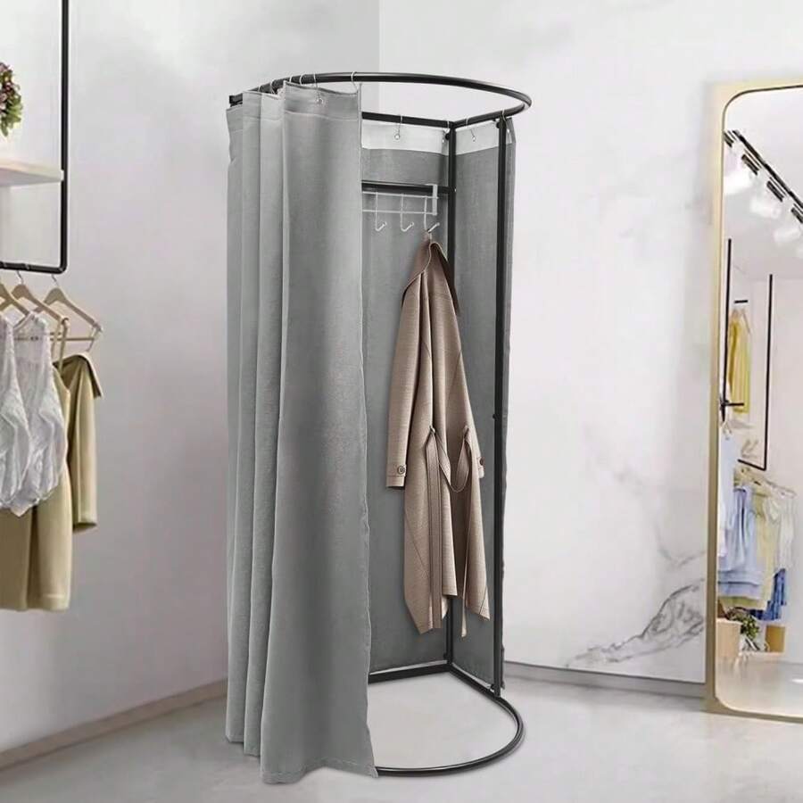 Portable Clothing Store Fitting Room, Dressing Room With Blackout ...