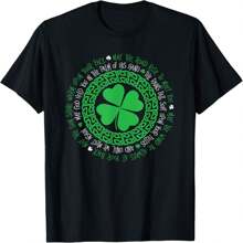 Irish Blessing Celtic Knot 4 Leaf Clover - St. Patrick's Day T-Shirt