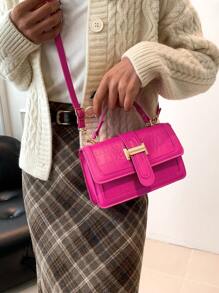 Small Handbag For Women New Stone Texture Fashion Crossbody Bag Retro Tote Purse, Spring/Summer