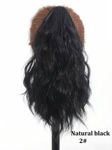 Extensión de cola de caballo con lazo, clip para el cabello, extensiones de cabello sintéticas para niños, peinado de moda fácil para bebés, niñas pequeñas y niños, regalo - Multicolor - Ver 11