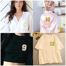 3/10/20pcs 3.2inch Chenille Number 0-9 Embroidered Iron-On/Sew-On Patch Apparel Accessories, Suitable For Clothes, Jackets, Hats, Books, Backpacks - DIY Embroidered Patch Supplies