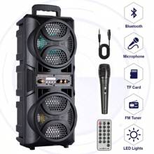 3000W Portable Bluetooth Speaker Sub Woofer Heavy Bass Sound System Party+Remote - Black - View 2