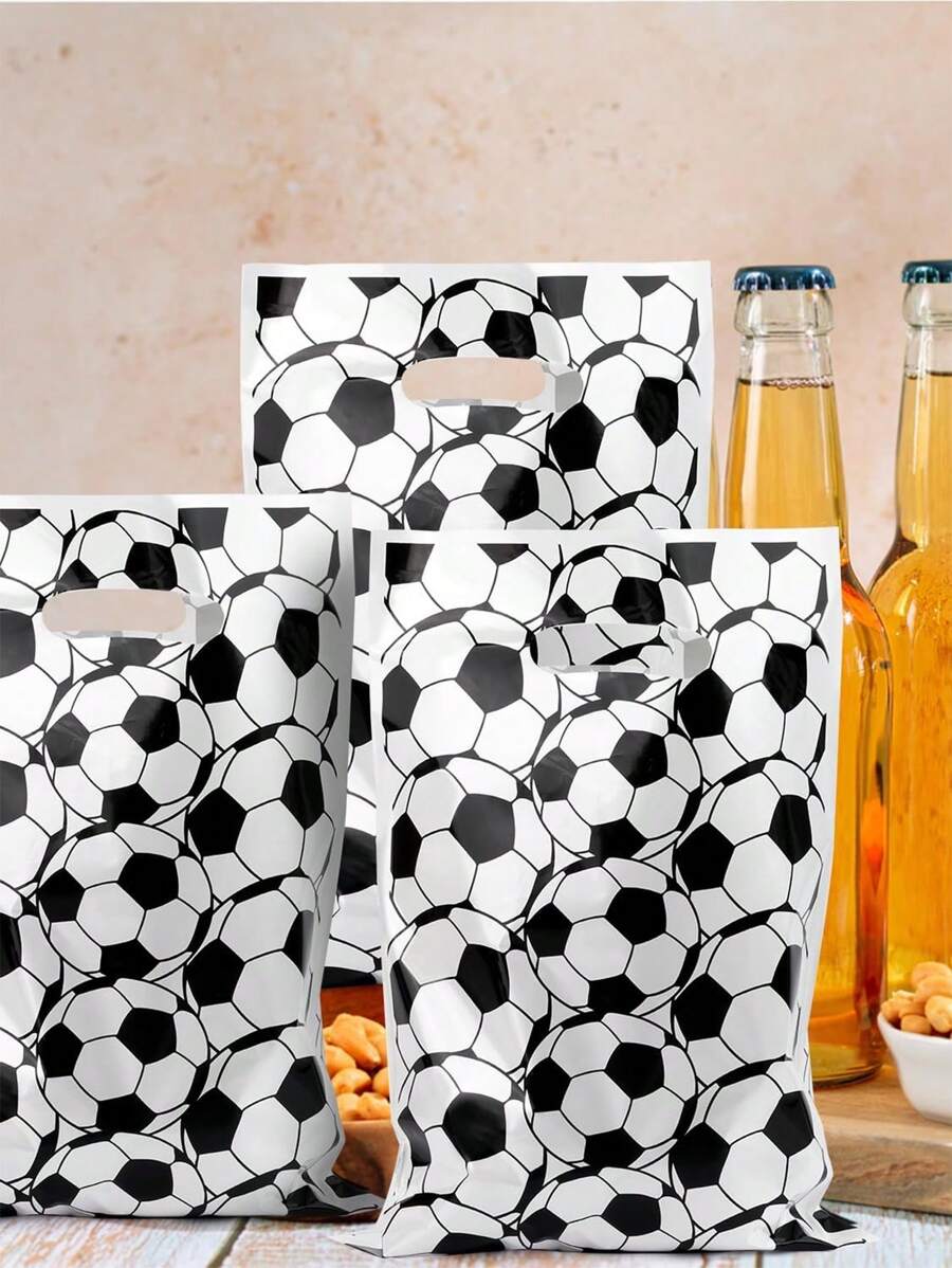 10pcs/30pcs/50pcs Black & White Plaid Football Graphic Print Candy Chocolate Snack Gift Bags, Football Theme Party Decor, Birthday Gift Wrapping Supplies, Birthday Gifts For Men, Valentine Box, Men Gift Box, Gift For Man, Gift Bags Bulk, Blue Gift Bag, Valentines, Valentine Day, Valentines Gifts, For Mother's Day, Bridesmaid Gifts, Graduation Gifts, Birthday Gifts, Wedding Gifts,Birthday,Bride,Wedding