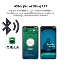 电子念珠计数器，OLED 数字念珠计数器，穆斯林伊斯兰祈祷智能戒指，男女通用 Azan 闹钟，手指计数器，提醒器，祈祷追踪器，祈祷戒指 - 粉色 - 查看 7