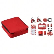 Electrical Lockout Tagout Kit Hasps Safety Padlocks Circuit Breaker Locking Plug Lockout With Storage Bag - Multicolor - View 8
