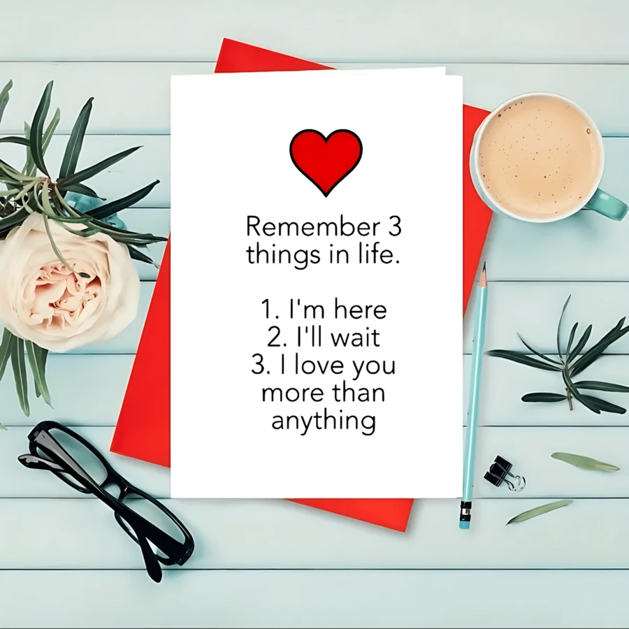 1Pc Valentine's Day Greeting Card For Valentine's Day, Wedding, Engagement, Anniversary - Multicolor - View 1