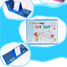 1 Set 42/208 Pcs Colored Pencils Set, Children Painting Brush Gift Box, Washable Crayons, Perfect Gift For Budding Artists, Painting Brush Drawing Supplies, Multi-Color For Various Scenes To Unleash Children's Painting Talent