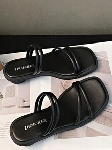 2025 Spring/Summer New Women Casual Comfortable Fashion Personalized Gentle Elegant Sandals, Daily Versatile Street Classic Minimalist Flat Sandals, Women Elegant Exquisite Lightweight Soft Open Toe Sandals