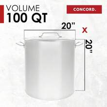 Olla de acero inoxidable, 40 cuartos - 40 cuartos - Ver 8