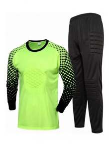 Uniforme De Portero Playera Pants Para Portero Con Coderas - Verde - Ver 1