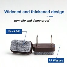 20 件装毛毡家具保护垫 - 塑料防滑滑动垫，适用于椅子、桌子 - 高品质防刮腿帽，带钉装