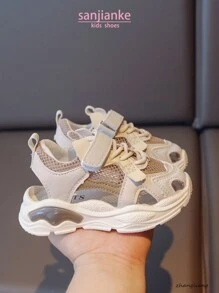 Sandalias con suela blanda y calada, antideslizantes, para niños y niñas, de tejido de malla transpirable, perfectas para el verano y uso casual en la playa para niños pequeños